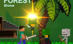 Noob vs Zombies - Forest biome image