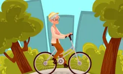 Happy Bike Riding Jigsaw image