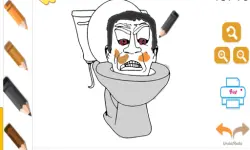 Skibidi  Coloring image