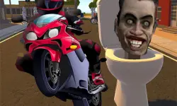 Skibidi Toilet Moto Bike Racing image