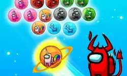 Among Us Bubble Shoot Puzzle image