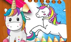 Unicorn Coloring Book image