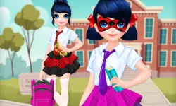 Dotted Girl Back To School image