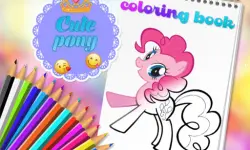 Cute Pony Coloring Book image
