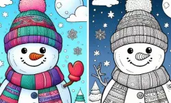 BTS Winter Coloring image
