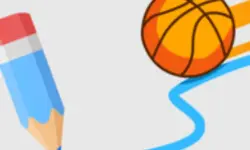 Basketball Line - Draw The Dunk Line image