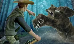 Wild Bear Hunting sniper shooting image