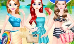 Fashion Girls Beach Swimsuit image