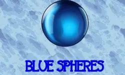 Blue spheres image