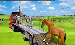 Animal Cargo Transporter Truck Game 3D image