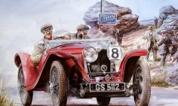Painting Vintage Cars Jigsaw Puzzle 2 image