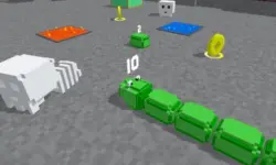 Slither Blocky Snake 3D image