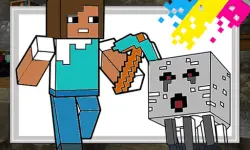 Minecraft Coloring Pages image