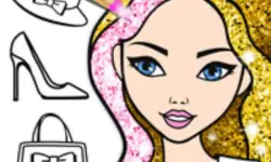 Fashion Coloring Glitter image