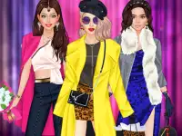 office Fashionista girl dress up background