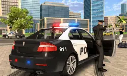 Cartoon Police Car Slide image