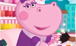 Hippo Manicure Salon Game image