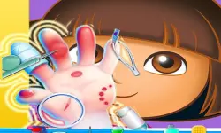Dora Hand Doctor Fun Games for Girls Online image