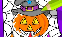 Halloween Coloring Book Game image
