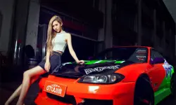 Girls and Cars Slide image