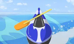 Rowing boat 3d image