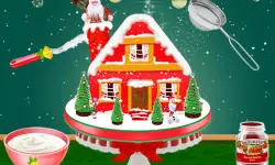 Xmas Gingerbread House Cake image