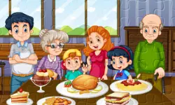 Family Dinner Jigsaw image
