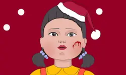 Squid Game Christmas Coloring image